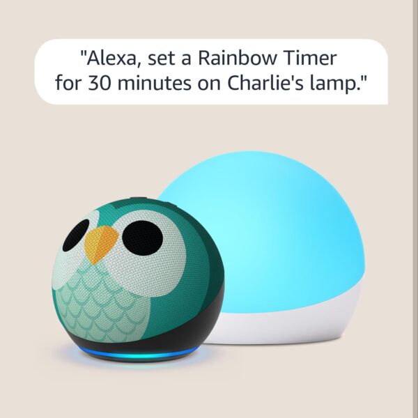 Echo Dot (5th Gen) Kids Owl with Echo Glow