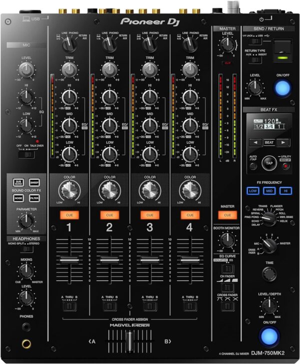 Pioneer DJ DJM-750MK2 4-channel DJ Mixer