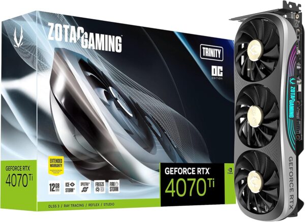 ZOTAC Gaming GeForce RTX 4070 Ti Trinity OC DLSS 3 12GB GDDR6X Gaming Graphics Card
