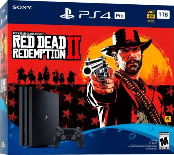 Sony PlayStation 4 Pro 1TB Red Dead Redemption 2 Console