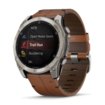 Garmin Fenix  8 – 51 mm, AMOLED Sapphire, Titanium / Brown Leather