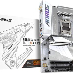 GIGABYTE B650E AORUS ELITE X AX ICE AM5 LGA 1718 AMD B650 ATX Motherboard