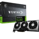 MSI RTX 5080 16G VENTUS 3X OC GDDR7 video card 256-bit PCI Express Gen 5 30 Gbps