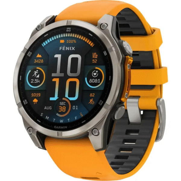 Garmin - fēnix 8 AMOLED Sapphire GPS Smartwatch 47mm Fiber