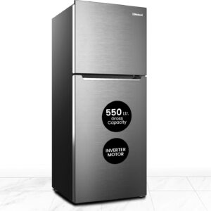Nobel 550L Gross / 466 Net Capacity Double Door Refrigerator, Electronic Control Inverter Motor