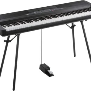 Korg - SP-280BK Weighted Hammer Action 88-Key Digital Piano with Stand - Black