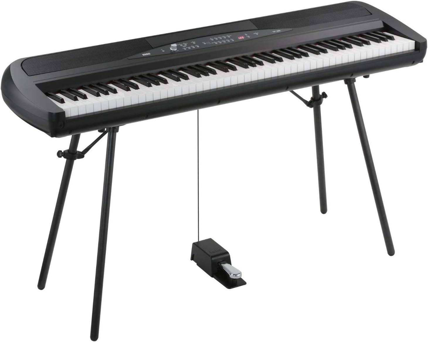 Korg - SP-280BK Weighted Hammer Action 88-Key Digital Piano with Stand - Black