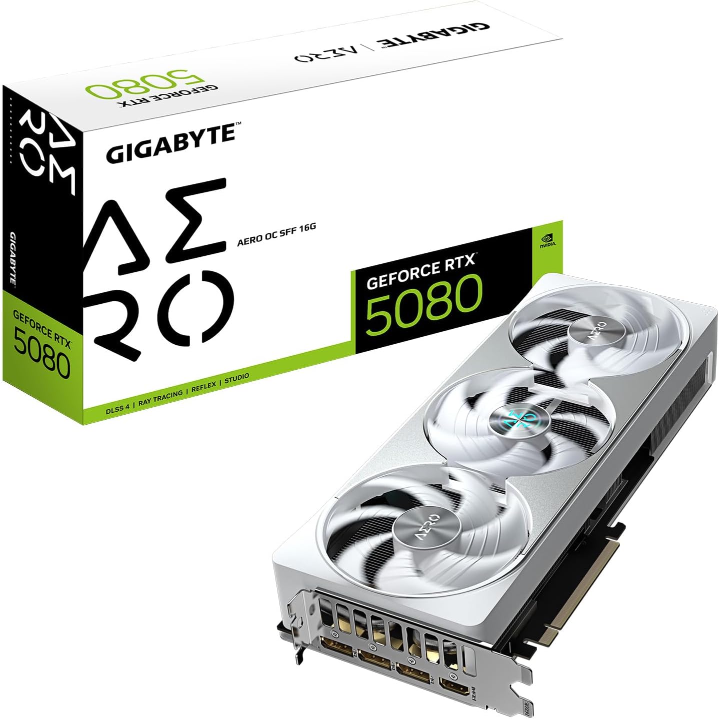 GIGABYTE GeForce RTX 5080 AERO OC SFF WINDFORCE Cooling System  16G Graphics Card