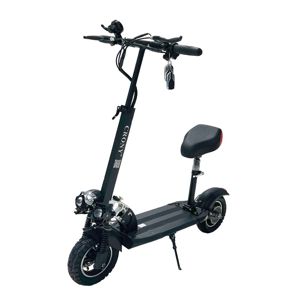 CRONY V10 E Scooter 10in Wide Tire High Speed 68km/h Foldable Electric Scooter Black
