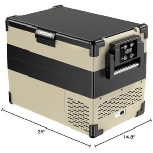 EENOUR ELECTRIC COOLER PORTABLE 12 VOLT CAR REFRIGERATOR 44QT(42L) - BLACK